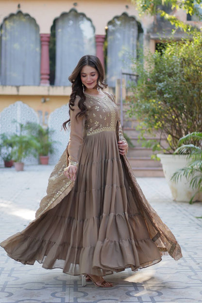 Full Flair Gown: Indian Wedding & Party Wear