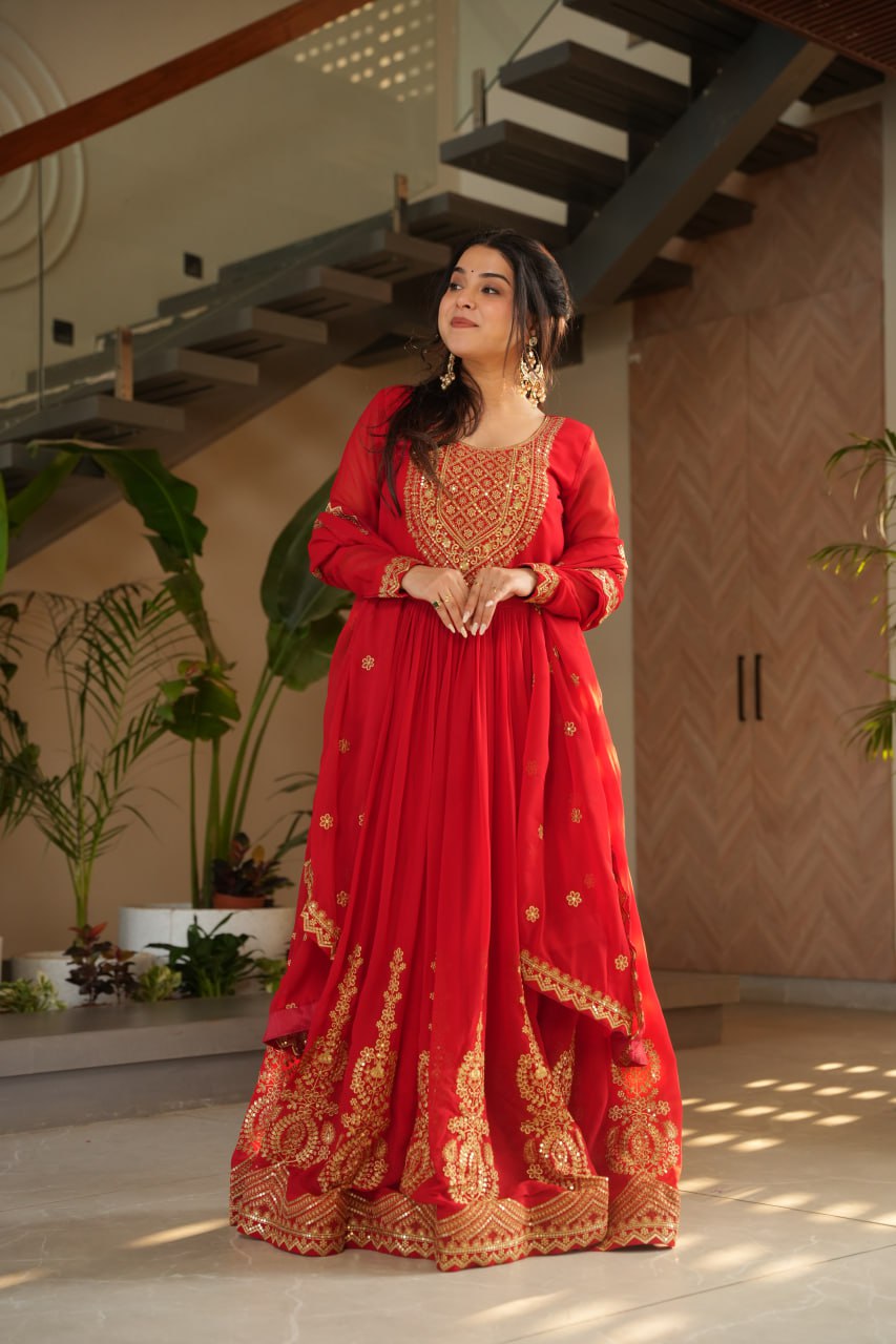 Elegant Designer Gown for Indian Celebrations