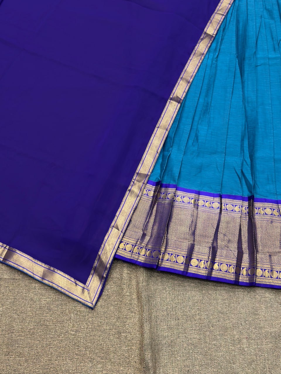 RangBhoomi Elegant Kanjivaram Silk Lehenga Set with Zari Weaving and Georgette Dupatta