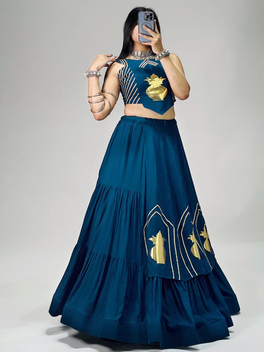 RangBhoomi CHITRA Ethnic Cotton Lehenga Set — Navratri Collection