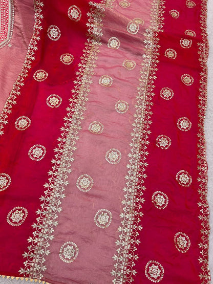 Women's Ethnic Wear: Elegant Embroidered Fendy Silk Suit Set with Dupatta, Fully Stitched and Ready to Wear