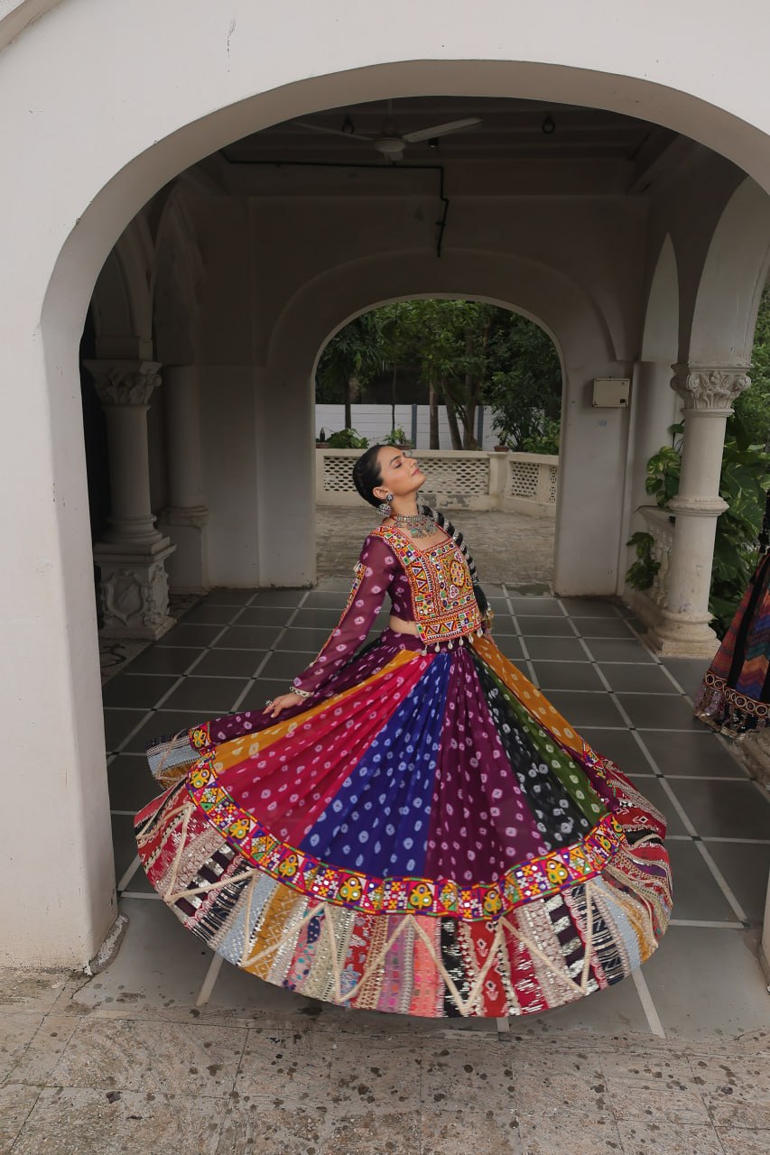 RangBhoomi Navratri Lehenga Choli - Georgette Printed Festive Set