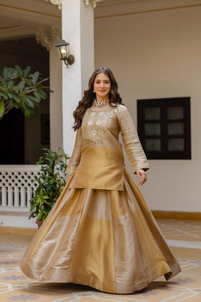 Elegant Banarasi Skirt & Lehenga With Graceful Flair And Timeless Festive
