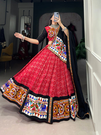 Stunning Traditional Garba Choli Embellished with Gamthi and Mirror Work – Navratri 2026 Collection