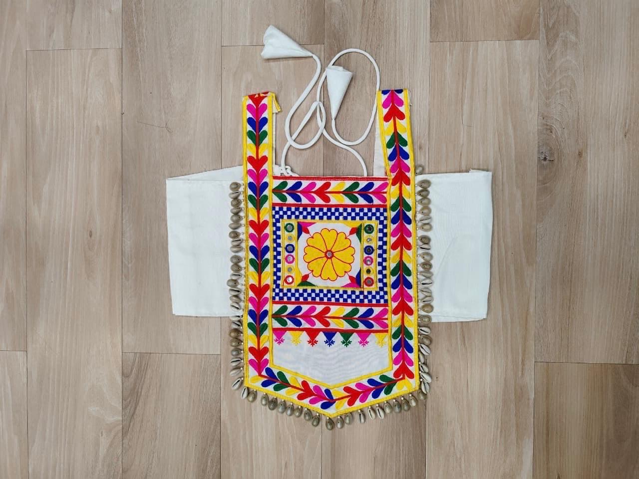 Elegant Navratri Blouse Collection with Kutchi Gamthi Embroidery and Mirror Work