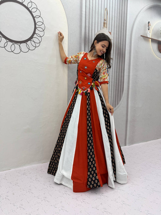 RangBhoomi Navratri Special Kediyu Lehenga – Pure Cotton Festive Set