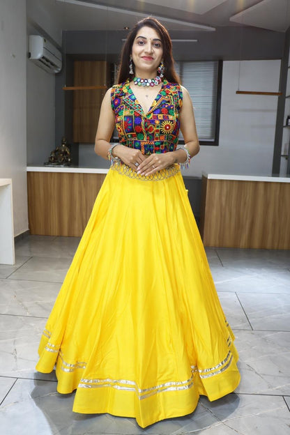 Ethnic Women's Rayon Cotton Lehenga Set – Elegant Traditional Festival Wear