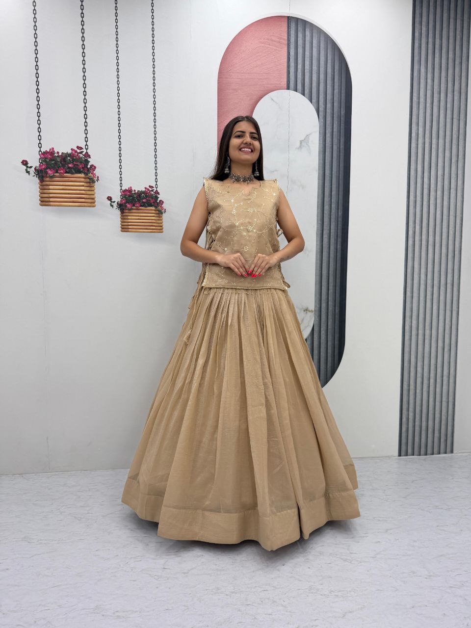 Exclusive Festival Launch Premium Lengha Choli Set with Embroidered Jacket