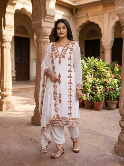RangBhoomi Premium Ready-to-Wear Top, Bottom, and Dupatta Collection 2026 – Elegant 3-Piece Set