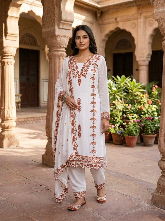 RangBhoomi Premium Ready-to-Wear Top, Bottom, and Dupatta Collection 2026 – Elegant 3-Piece Set
