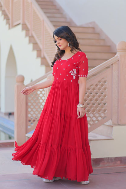 Elegant Readymade Gown - Designer Collection