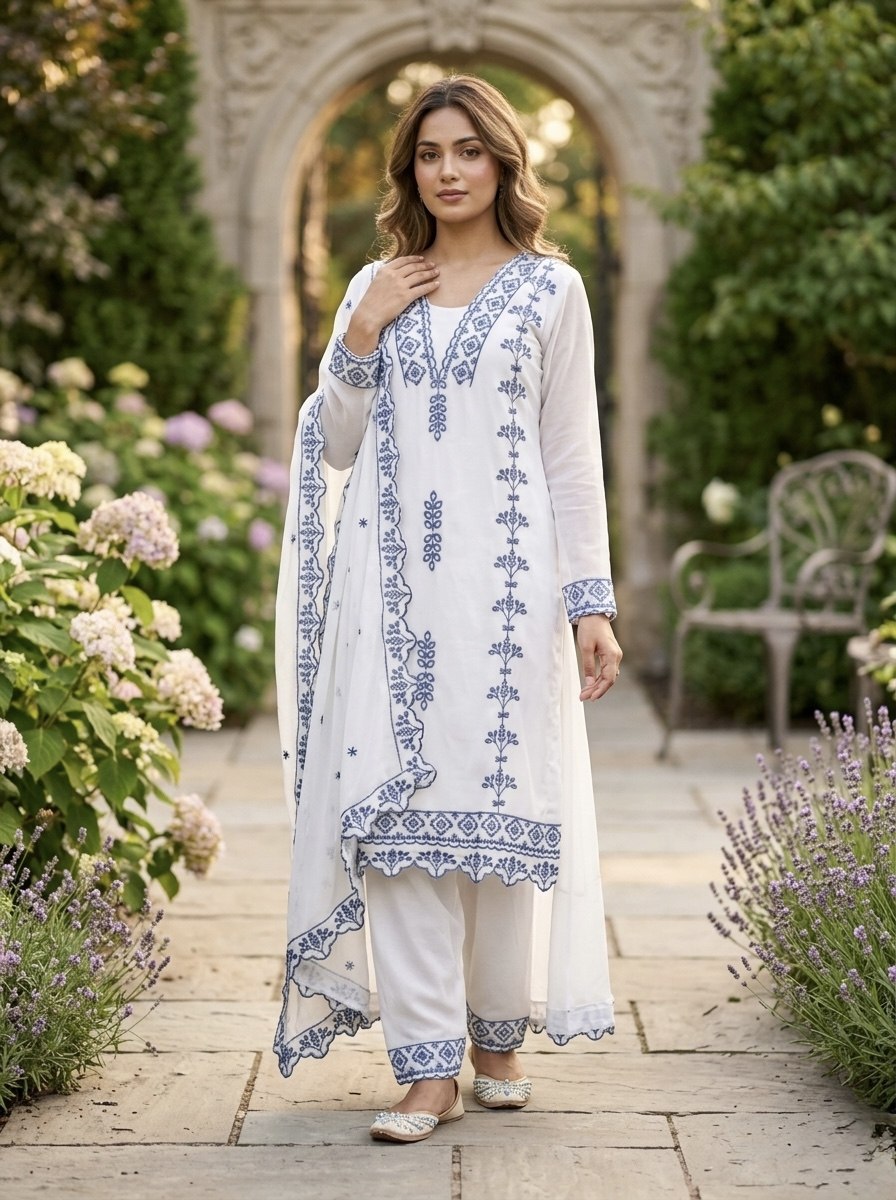 RangBhoomi Premium Ready-to-Wear Top, Bottom, and Dupatta Collection 2026 – Elegant 3-Piece Set