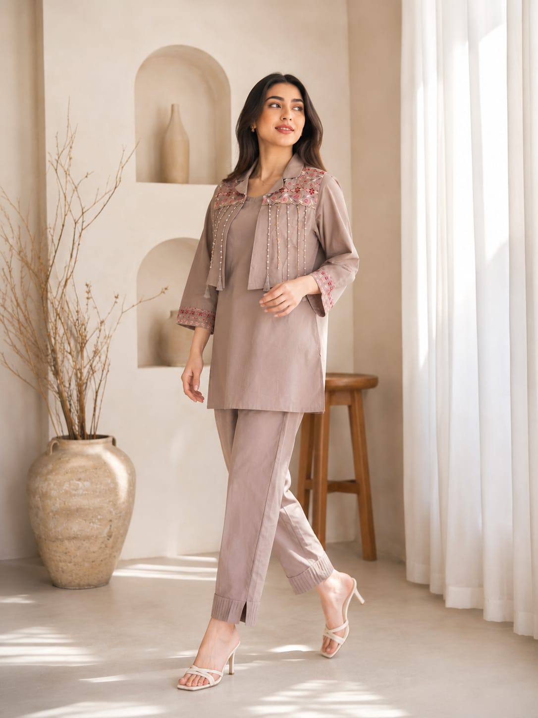 RangBhoomi Designer Co-ord Set — Festival Special Dhabu Cotton Palazzo Set