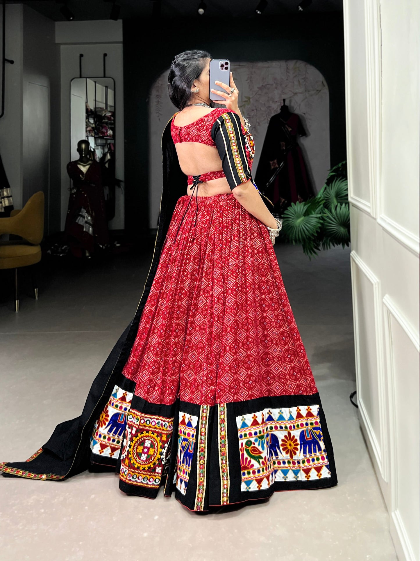Stunning Traditional Garba Choli Embellished with Gamthi and Mirror Work – Navratri 2026 Collection
