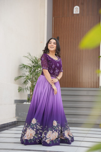 Exquisite Floral Gown