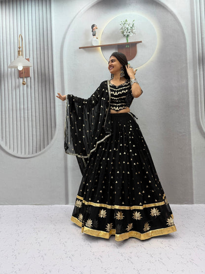 RangBhoomi Navratri Vintage Chaniya Choli – Big Flair 6M Fox Georgette Lehenga Choli