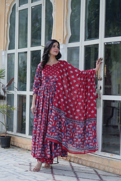 Premium Ready-Made Kurti with Pant & Dupatta Set