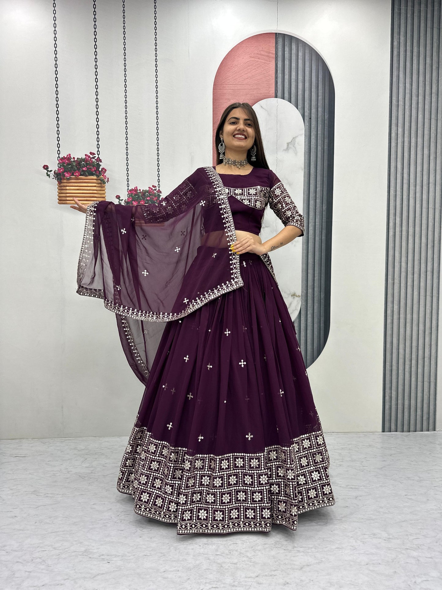 Exclusive Wedding Special Lehenga Choli by Tapi Creation – Elegant Fox Georgette Ensemble