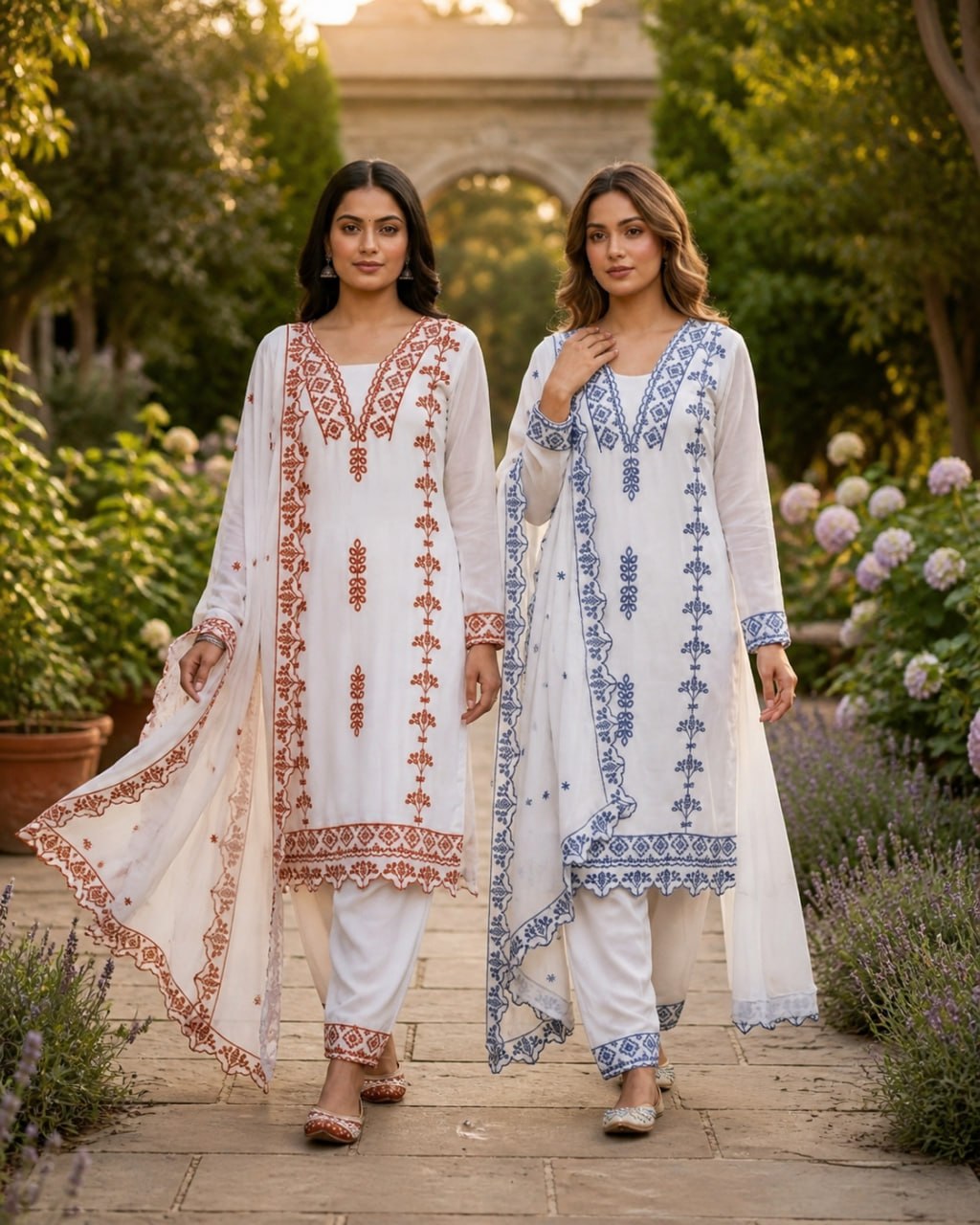 RangBhoomi Premium Ready-to-Wear Top, Bottom, and Dupatta Collection 2026 – Elegant 3-Piece Set