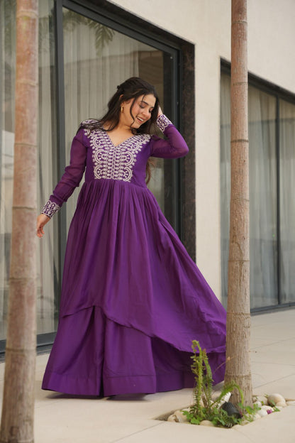 Double Flair Gown - Designer Gown Collection