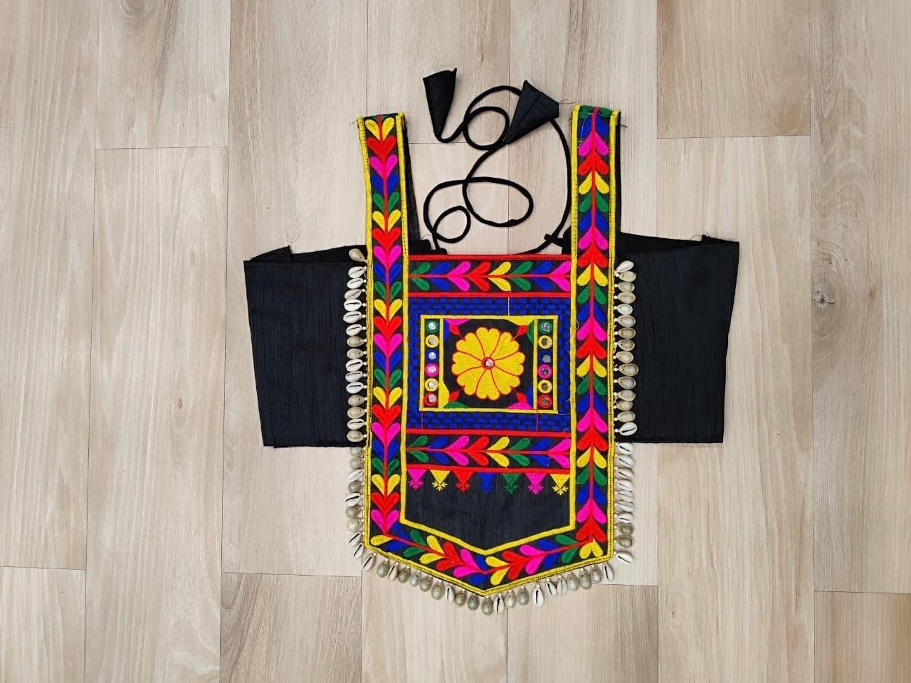 Elegant Navratri Blouse Collection with Kutchi Gamthi Embroidery and Mirror Work