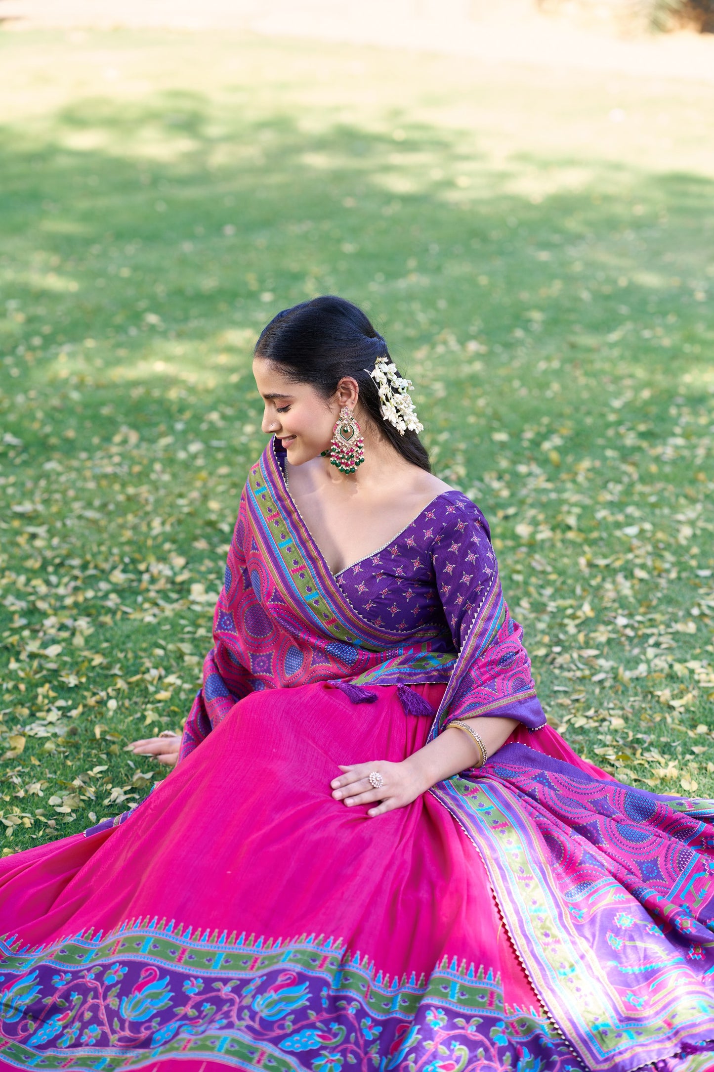 Elegant Tasar Silk Lehenga Choli Set for Festive Celebrations