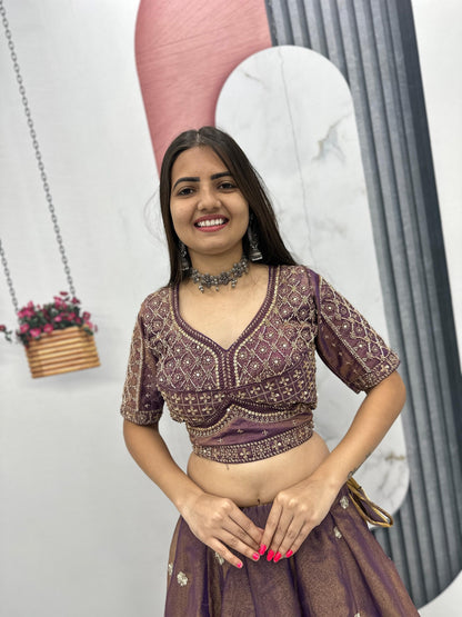 RangBhoomi Exclusive New Festival Lehenga Choli Set with Heavy Embroidery and Sequins
