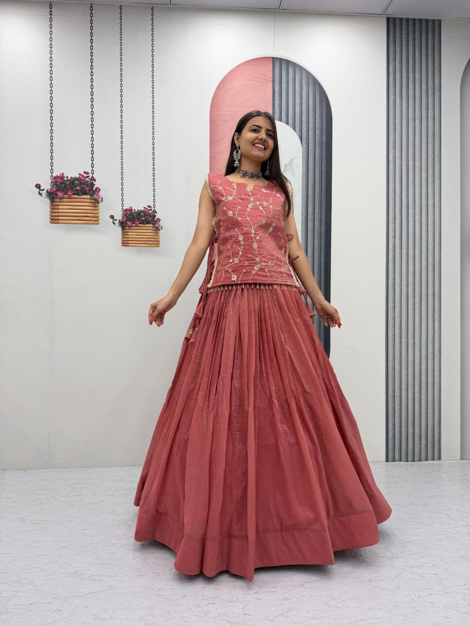Exclusive Festival Launch Premium Lengha Choli Set with Embroidered Jacket