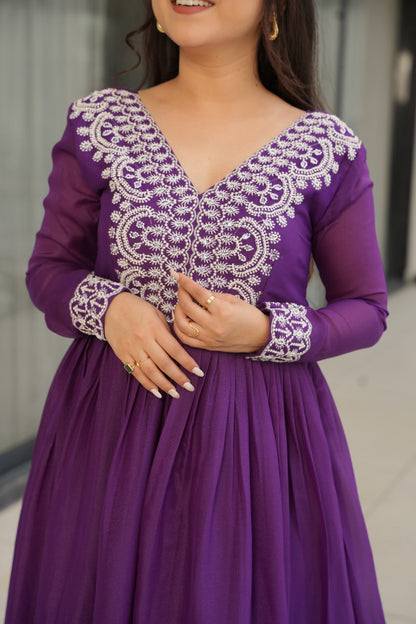 Double Flair Gown - Designer Gown Collection