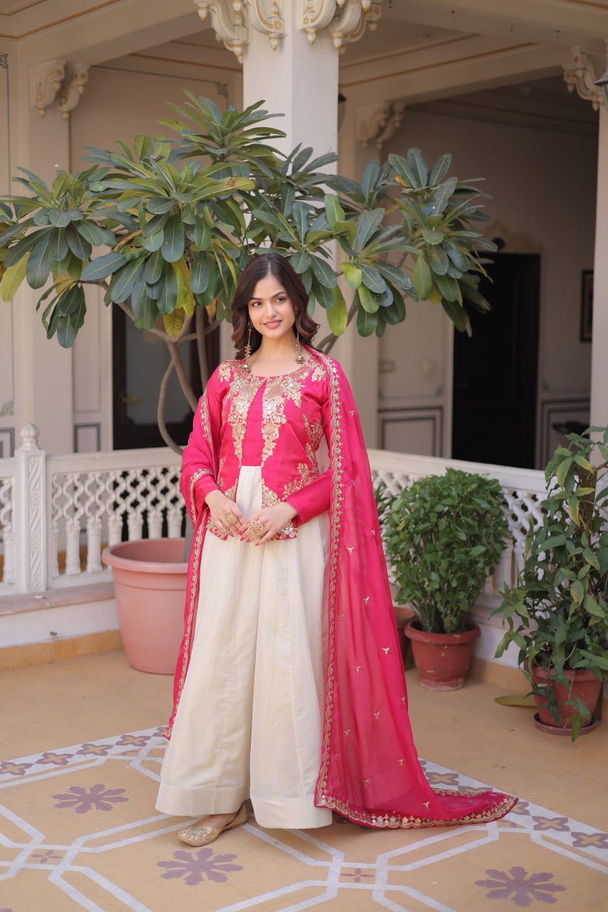 Elegant Gown and Dupatta Set Collection 2026 by RangBhoomi