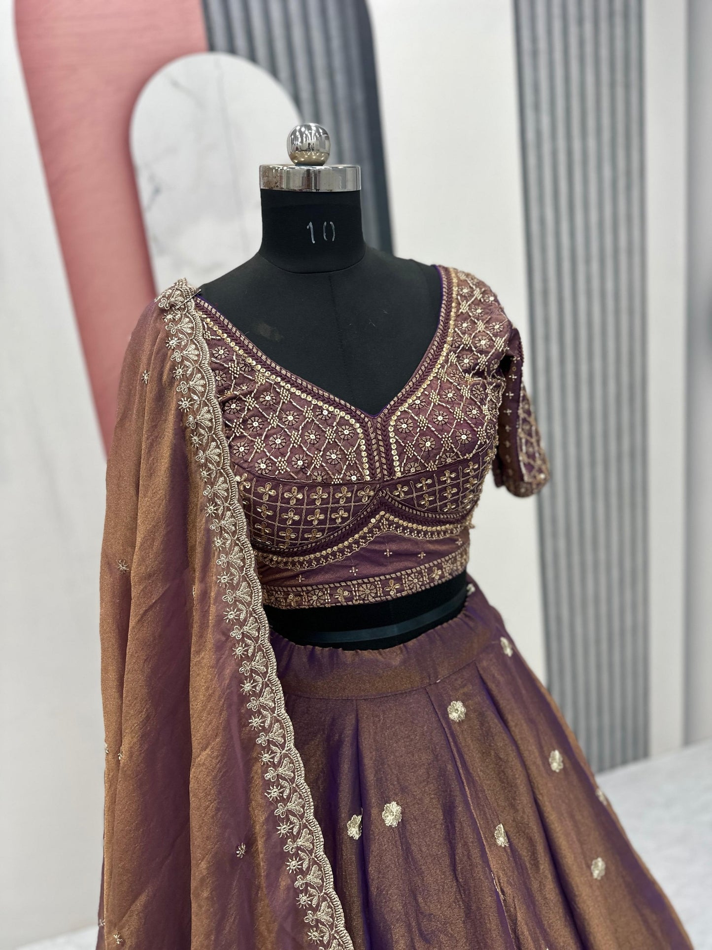 RangBhoomi Exclusive New Festival Lehenga Choli Set with Heavy Embroidery and Sequins