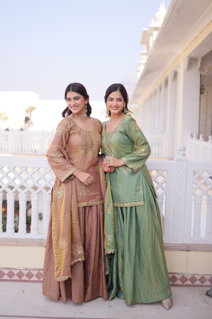 RangBhoomi Premium Designer Ready-to-Wear Top, Sharara, and Dupatta Collection 2026