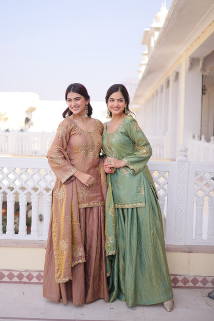 RangBhoomi Premium Designer Ready-to-Wear Top, Sharara, and Dupatta Collection 2026