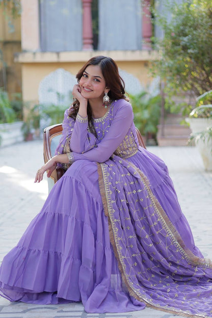 Full Flair Gown: Indian Wedding & Party Wear