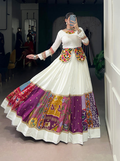 Vibrant Multicolor Traditional Lehenga for Dynamic Garba Dance