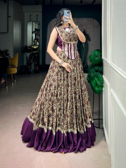 RangBhoomi Embroidered Mirror Lehenga Set — Navratri Collection 2026