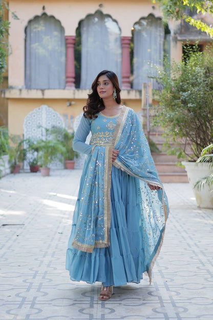 Full Flair Gown: Indian Wedding & Party Wear