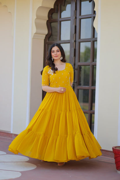 Elegant Readymade Gown - Designer Collection