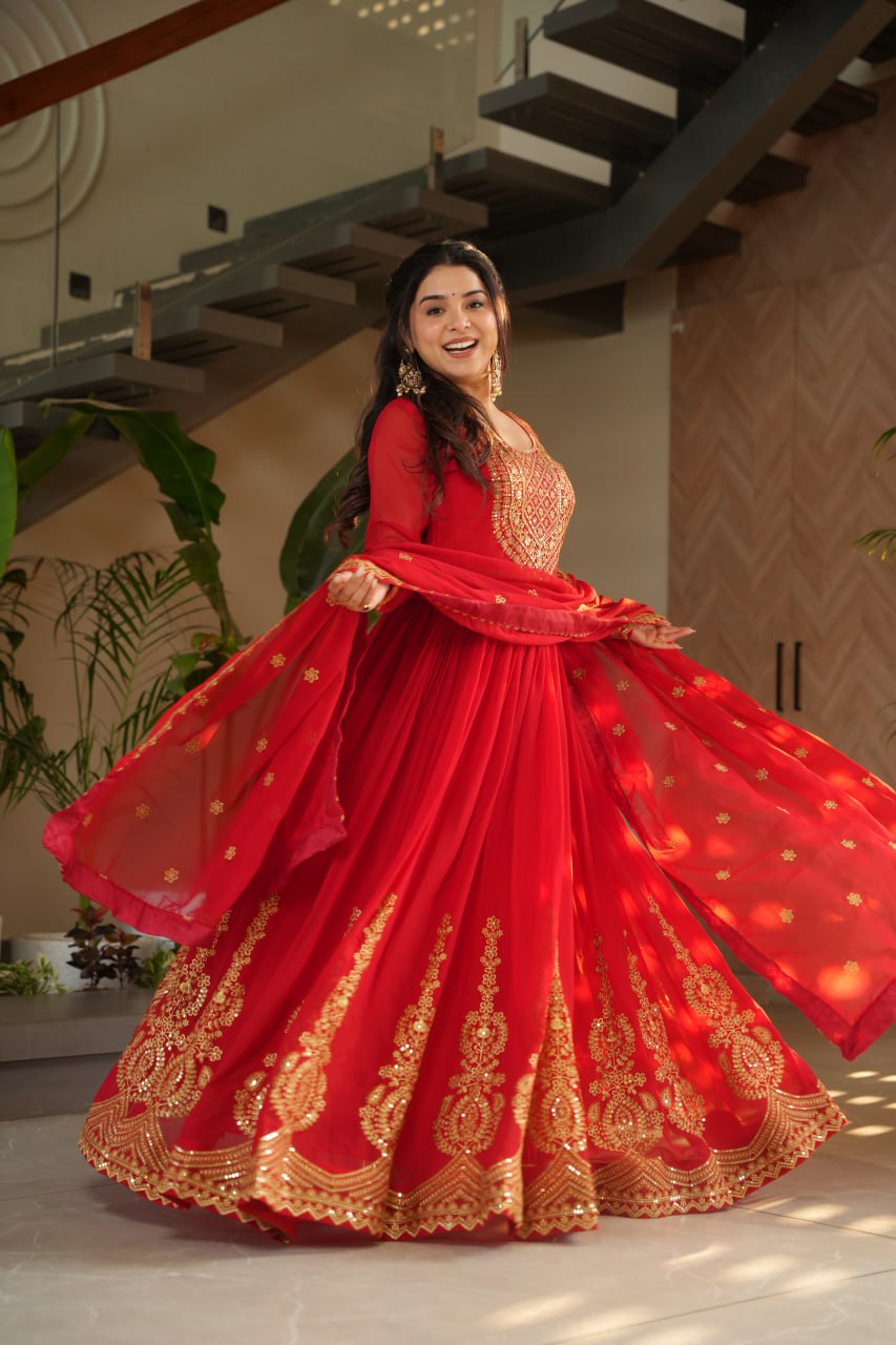 Elegant Designer Gown for Indian Celebrations