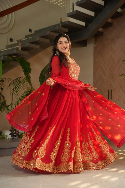 Elegant Designer Gown for Indian Celebrations