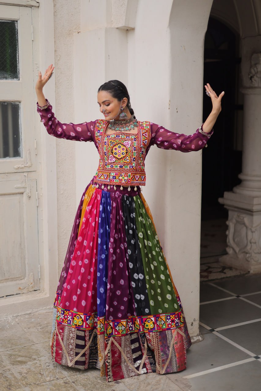RangBhoomi Navratri Lehenga Choli - Georgette Printed Festive Set