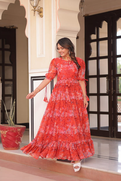 Printed Gown
