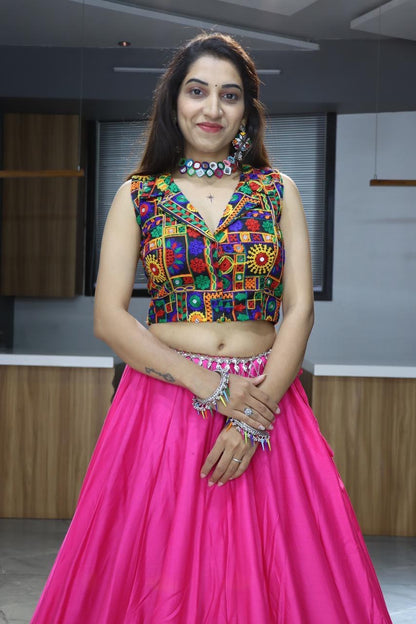 Ethnic Women's Rayon Cotton Lehenga Set – Elegant Traditional Festival Wear