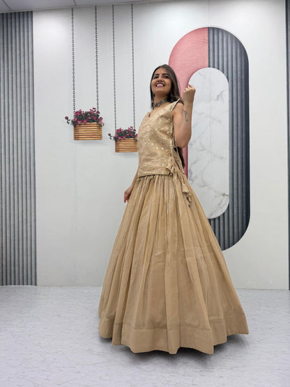 Exclusive Festival Launch Premium Lengha Choli Set with Embroidered Jacket