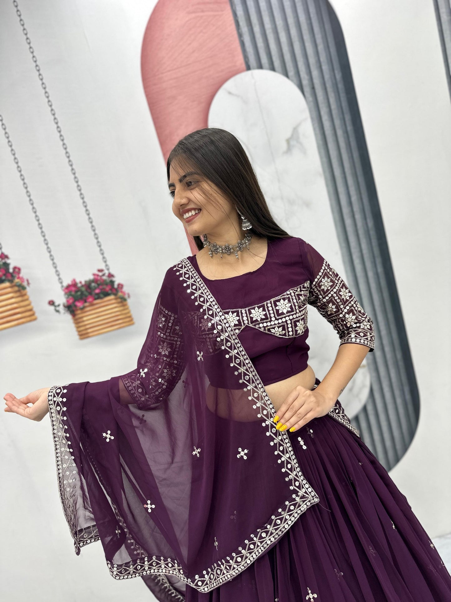 Exclusive Wedding Special Lehenga Choli by Tapi Creation – Elegant Fox Georgette Ensemble
