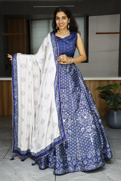 RangBhoomi Exclusive Printed Lehenga Collection – Vibrant Floral and Geometric Ethnic Wear