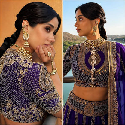 RangBhoomi Heavy Boutique Vichitra Silk Lehenga — Premium Designer Ensemble