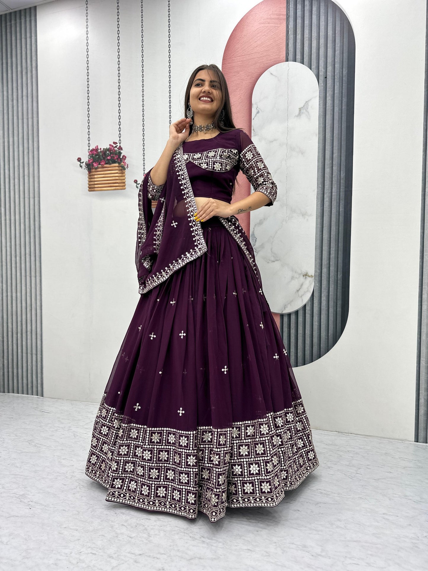 Exclusive Wedding Special Lehenga Choli by Tapi Creation – Elegant Fox Georgette Ensemble