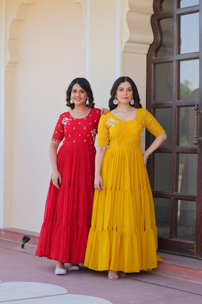 Elegant Readymade Gown - Designer Collection