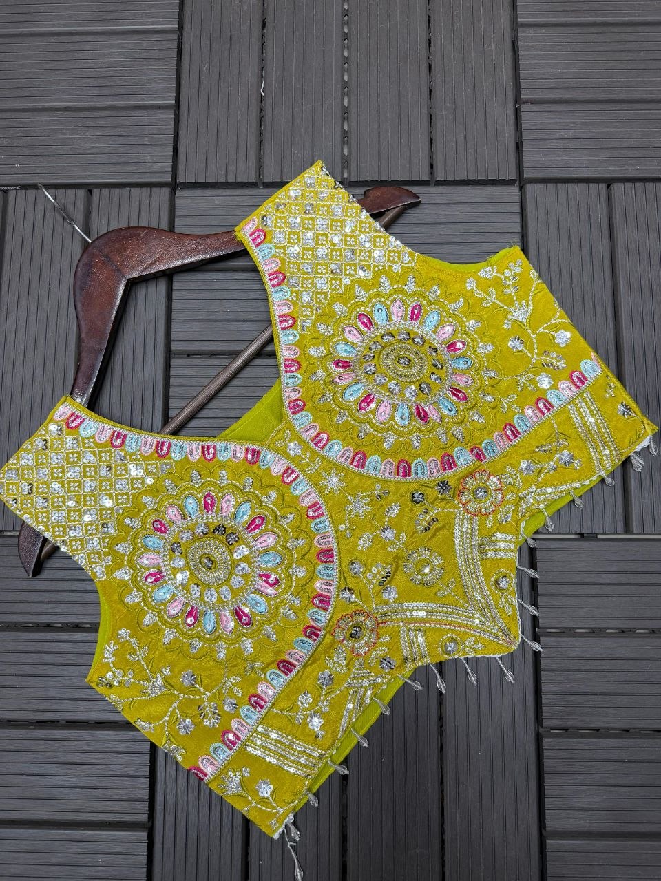 New Super Trending Ready-to-Wear Saree with Stunning Embroidery and Sequence Work Paired with Embroidered Blouse